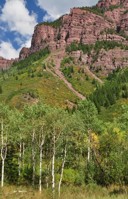 the surrounding terrain, red cliffs